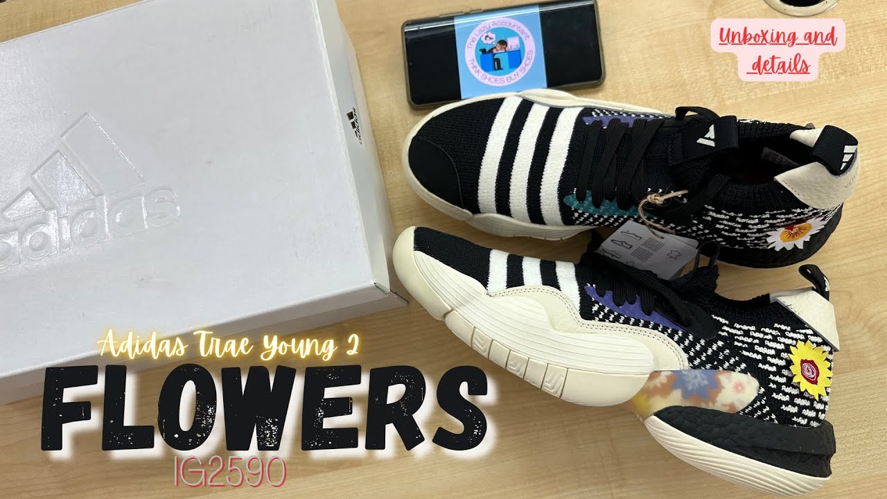 Adidas Trae Young 2 Flowers adidas Trae Young 2 Flowers - YouTube main image 3