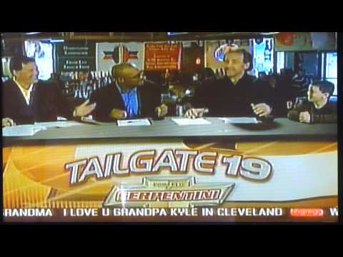 Chad Baker with Tony Zarrella Browns Tailgating Pa...