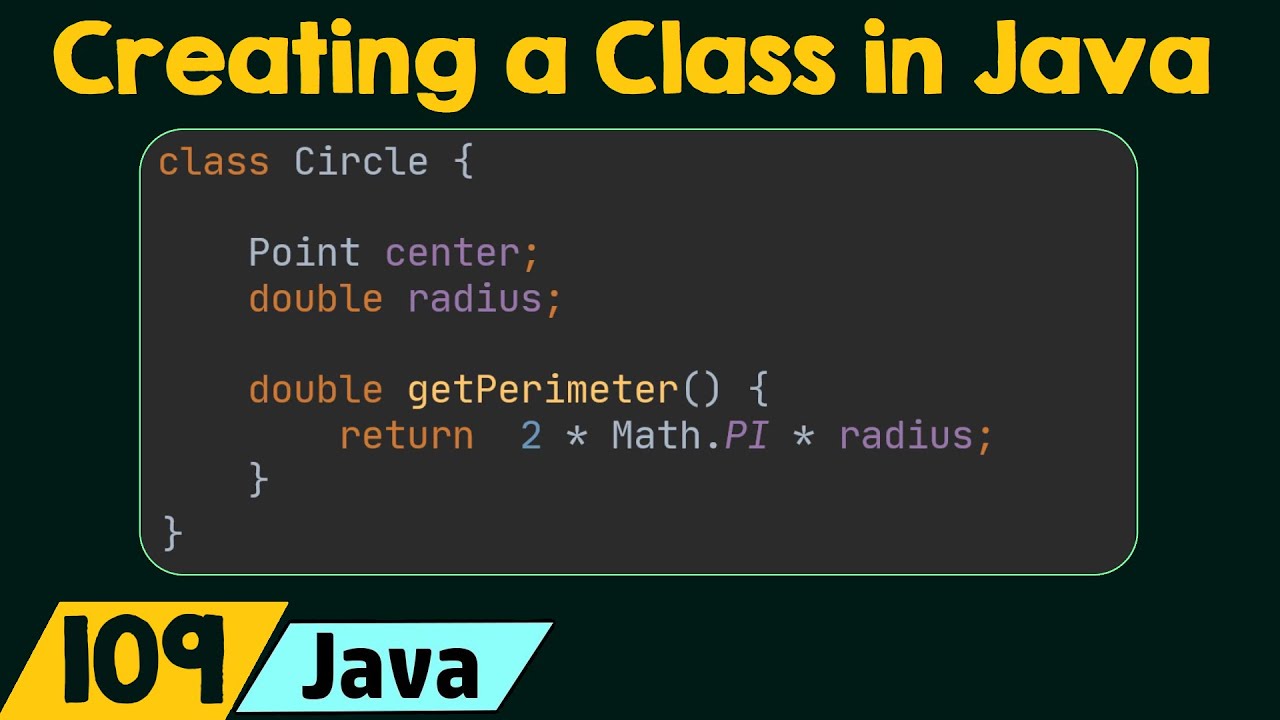 writing classes in java