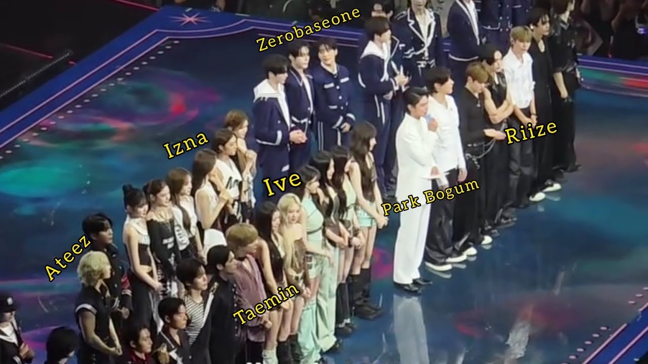 250927 Ateez Riize Ive taemin & more Ending interact at Music Bank In Lisbon 2025