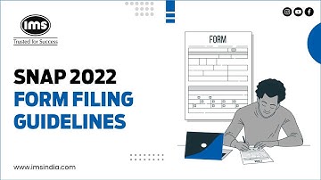SNAP 2022 Form Filling Guidelines | IMS India