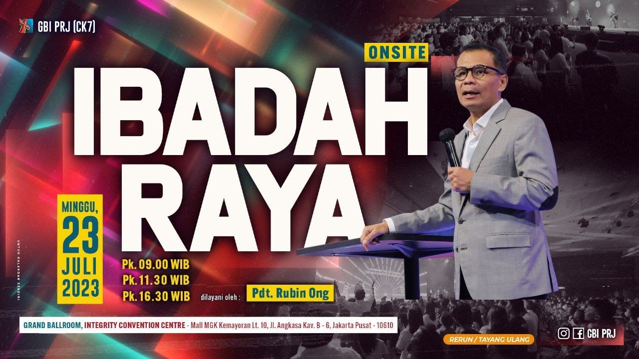 KEMENANGAN YANG MENYAKITKAN - Pdt. Rubin Ong - Onsite V 23 Juli '23