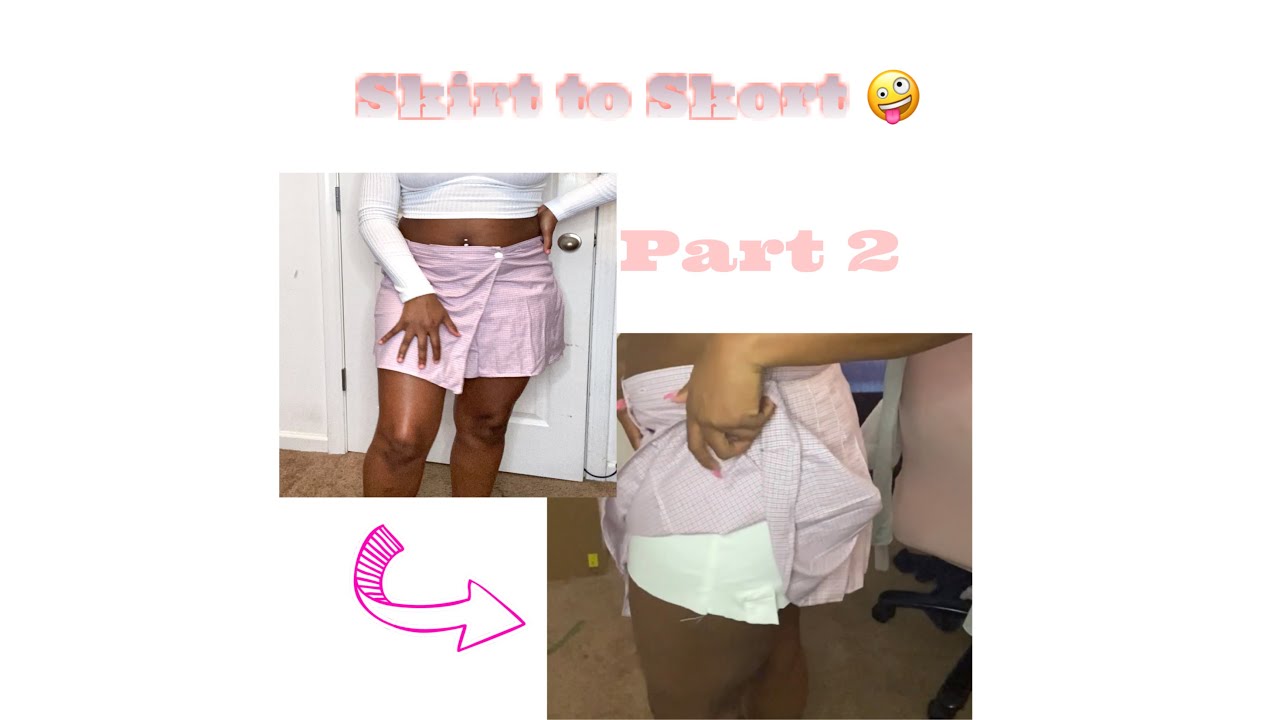 DIY Skort | DIY Skirt with Shorts inside | Part 2