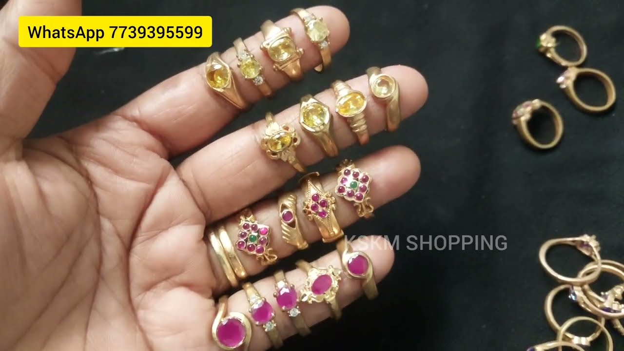 Impon rings all different designs| look like gold | panjalogam | impon bracelet |impon bangles