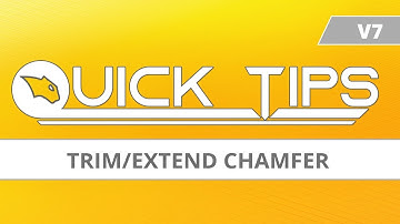 Trim/Extend Chamfer - BobCAD-CAM Quick Tips: V7