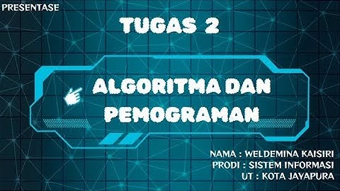 Tugas 2 Algoritma dan Pemograman