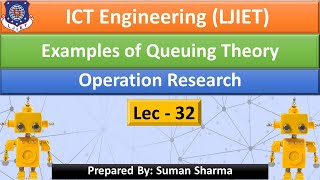 Lec-32_Examples of Queuing Theory | Operation Research | ICT Engineering