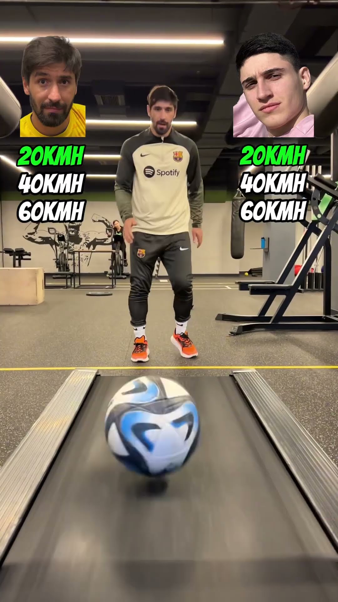 ❌⚽️ STOP THE BALL: SPEED TEST AT 20,40,60 KM/H