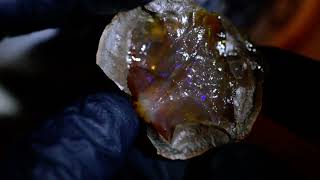 152ct 40x35x22 Top Sparkling Multicolor Rare Cystal Chocolate Opal RoughAfrica