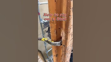 How to rip out a stud! #deconstruction #construction #demolition #building #tools