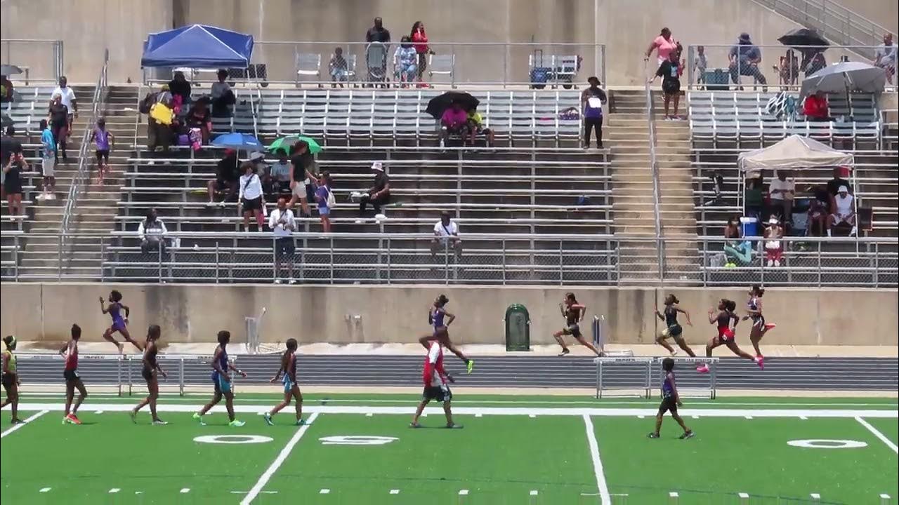 Sakeena Nelson, Skylar Franklin 100m 2023 AAU H Town Hurricanes @ CL ...