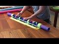 How to Make a Quilt Sandwch Using Pool Noodles.