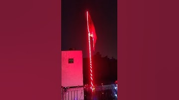 Light Wala Jhanda #jaishreeram #flaglight Bhagwa jhanda