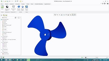 FAN BLADE DESIGN IN CREO PARAMETRIC