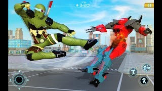 Turtle Hero Car Transform Robot Shooting | Amazing Car Transform Robot Android GamePlay screenshot 5