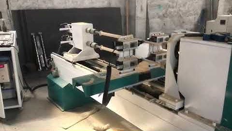 cnc wood lathe make baseball bat with spindle