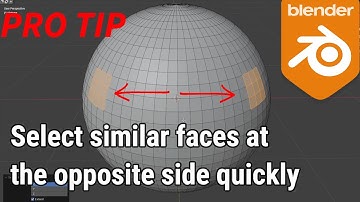 Select symmetrical parts using Mirror Select in Blender3D
