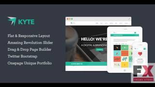 Preview Kyte - Flat Onepage Responsive WordPress Theme