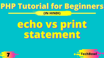 echo vs print statement in PHP | PHP echo vs print In Hindi | PHP Tutorial for Beginners in Hindi
