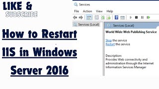 How to Restart IIS in Windows Server 2016