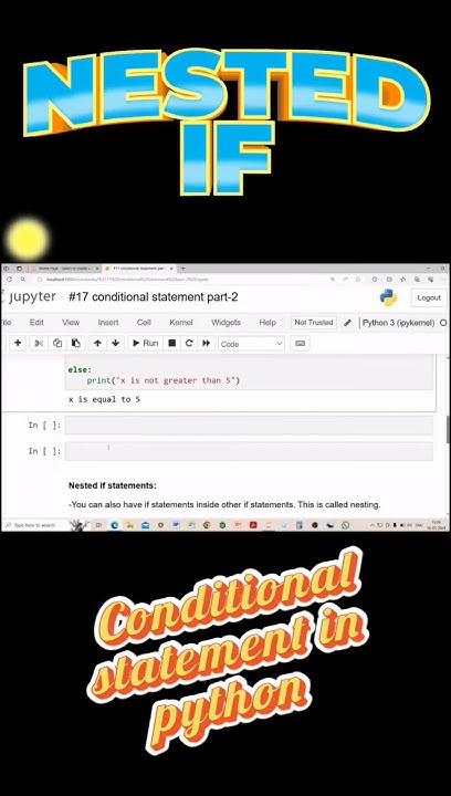 Nested if conditional statement in python| #pythonprogramming | # ...