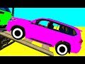 Learn COLOR for Babies Long Cars in Spiderman Cars Cartoon &amp; Superheroes for kids