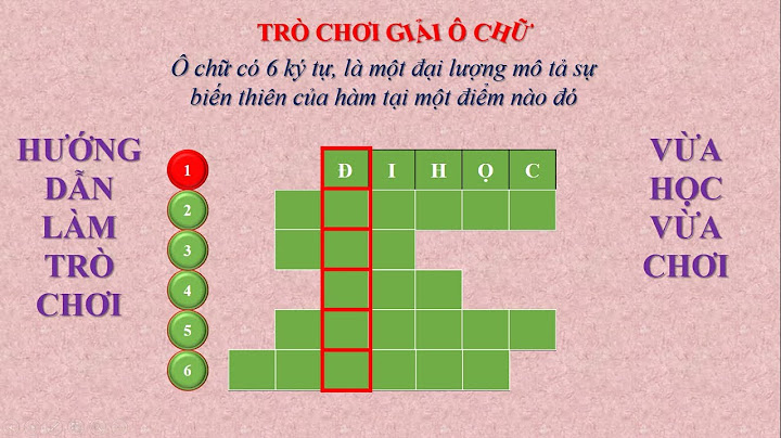 Hướng dẫn cách chơi trò chơi ô chữ năm 2024