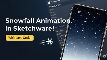 SNOW FALL IN SKETCHWARE | simple and multiple | ❄️