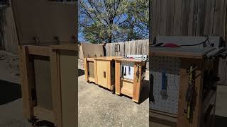 The Prototype VS The Product. Built in Hidden storage on a Workbench by #casarojawoodworking