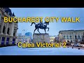 Snowy Bucharest 4K city walk / Calea Victoriei 2