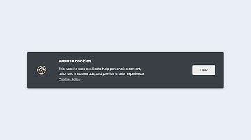 Create a clean responsive cookie Modal Using HTML & CSS