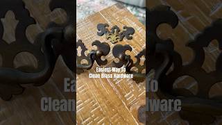 Watch This Brass Go From Crusty to Classy #clean #brass #hardware #diy #madelinejeanantiques #short