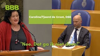 Niet wrijven in een vlek Tjeerd! | Caroline van der Plas over vraag rectificatie De Groot (D66)