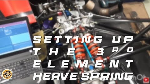 Setting up the self designed heave spring assembly on my Mygale EcoBoost