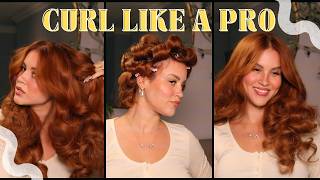 The Secret to Big, Bouncy Curls | Pin Curls + Curling Iron Tutorial