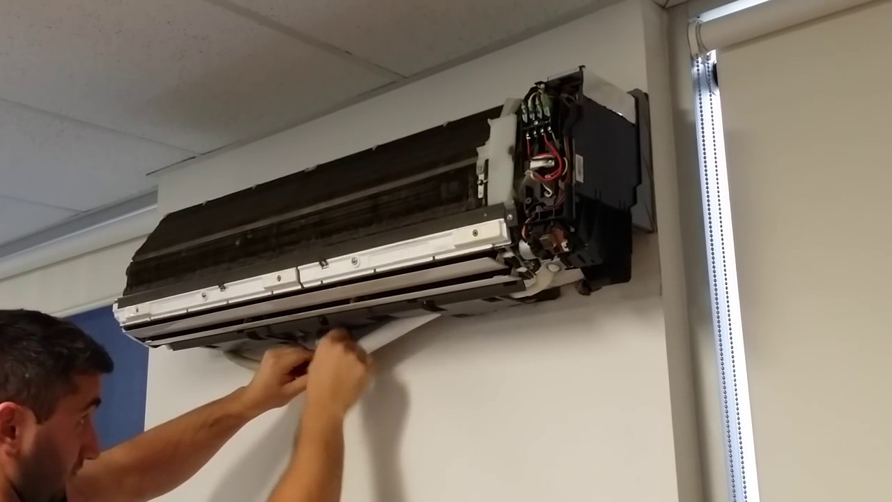 Fix Leaking Split System Air Conditioner + Service 1 - YouTube