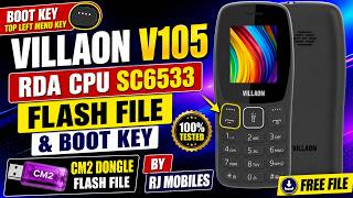 Villaon V105 RDA CPU SC6533 Flash File & Boot Key By RJ MOBILES