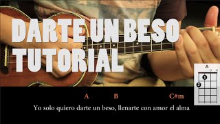 Video thumbnail of "Prince Royce - Darte un Beso UKULELE Tutorial"