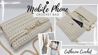 Mobile Phone Bag / Purse Bag / festival clutch / crochet bag