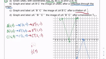 Geometry CR: Composition of Transformations (Sequence of Transformations)