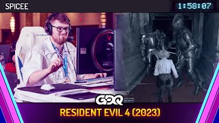 Resident Evil 4 (2023) by spicee in 1:58:07 - Awesome Games Done Quick 2024