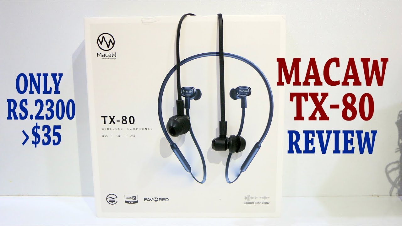 Macaw TX80 Review | Macaw TX-80 Detachable Neckband Bluetooth Headphones | India
