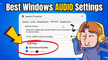 Best Windows AUDIO Settings for Quality Sound & GAMING (Boost & Bass)
