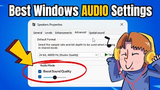 Best Windows AUDIO Settings for Quality Sound & GAMING (Boost & Bass) screenshot 4