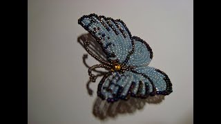 Бабочка из бисера №2. // Часть 1/5. // Бисероплетение.  // Butterfly Bead.