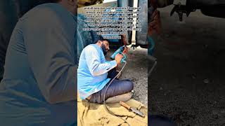 आज मी काम केलं आहे संगमनेर येथे टाटा मोटर्स हायवा डिझेल टाकी वेल्डिंग काम केलं कॉल करा. 9822483712
