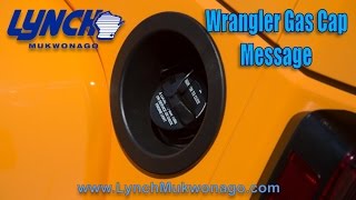 Wrangler gas cap message