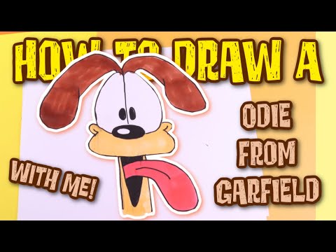 Let's Draw Odie From Garfield with Me