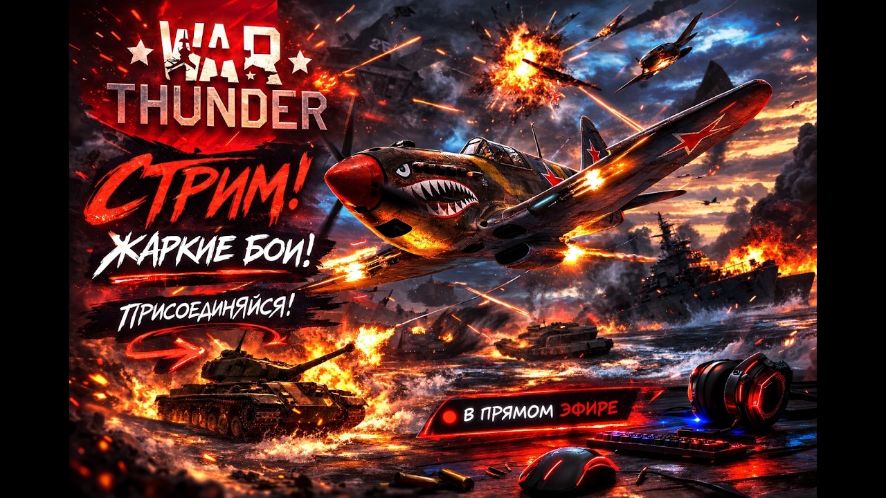 Стрим WarThunder Общаемся.