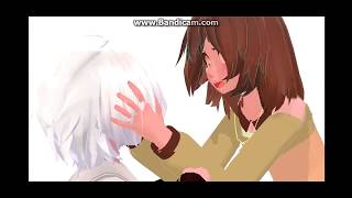 Mmd Notice Me Senpai - Undertalechara, Cross Chara